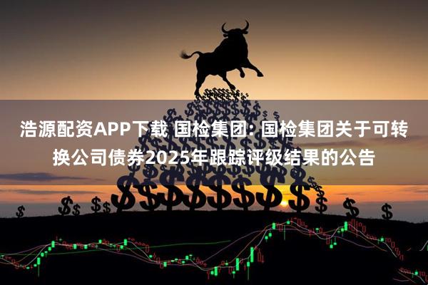 浩源配资APP下载 国检集团: 国检集团关于可转换公司债券2025年跟踪评级结果的公告